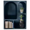 Image de Meuble de rangement à étagères en arche mojik l60cm bois noir Mojik