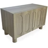 Image de Buffet 2 Portes Sculptées "phillip" 80cm Chêne Grisé