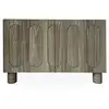 Image de Petit buffet rétro-moderne avec portes sculptées durand l80cm chêne grisé Petit