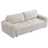 Image de Canapé Convertible 3 Places Bouclette "amos" 239cm Crème