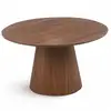 Image de Ensemble de 2 tables basses rondes callie bois noisette Ensemble