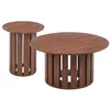 Image de MENZZO Ensemble de 2 tables basses Annabel Bois Noisette