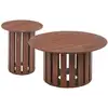 Image de Ensemble de 2 tables basses annabel bois noisette Ensemble