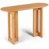 Image de Console Design Cannage "bohème" 120cm Chêne Clair
