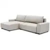 Image de Canapé d'angle convertible élégant malone tissu beige Malone