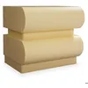 Image de MENZZO Table de chevet avec 2 tiroirs arrondis L45cm Mezade Beige