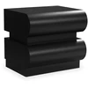 Image de Table De Chevet 2 Tiroirs "sherazade" 45cm Noir