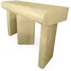 Image de Console design 2 tiroirs l120cm avec pieds obliques mezade beige Mezade