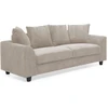 Image de Canapé 3 Places En Velours Côtelé "woodrow" 182cm Beige