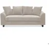 Image de Canapé contemporain 3 places Mozart Velours côtelé Beige
