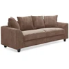 Image de Canapé 3 Places En Velours Côtelé "woodrow" 182cm Marron