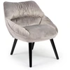 Image de Fauteuil Design En Velours "neal" 74cm Gris