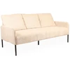 Image de Canapé 3 Places En Velours Côtelé "safia" 171cm Beige