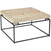 Image de Table Basse Compartimentée "duplix" 80cm Beige