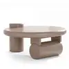 Image de Table basse ronde asymétrique 100cm yang taupe Yang