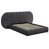 Image de Lit Coffre Tête De Lit Modulable "comfy" 140x200cm Gris Foncé