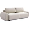 Image de Canapé Convertible 3 Places En Velours "tycia" 251cm Beige