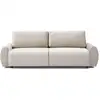 Image de Canapé convertible 3 places traviata velours beige Traviata