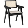 Image de Chaise Cannage En Rotin "haley" 72cm Beige & Marron Foncé