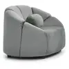 Image de Fauteuil design arrondi sidonie velours gris Sidonie