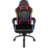 Image de Chaise De Bureau Gaming - Phantom - Éclairage Rvb - Inclinaison 135° - Synthétique - Coussin Lombaires Et Cervicaux - No