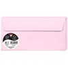 Image de Enveloppe - CLAIREFONTAINE - Pollen - 110x220mm - 120g - Rose dragée - Paquet de 20