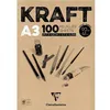 Image de Clairefontaine Bloc papier kraft A3 - 100 feuilles 90 g multitechnique marron