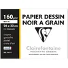 Image de CLAIREFONTAINE - Pochette dessin - 12 feuilles - 24 x 32 cm - 160 g - Noir