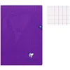 Image de Cahier - CLAIREFONTAINE - MIMESYS - 96 pages - 21x297cm - Grands carreaux Seyès - Violet