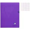 Image de Cahier - CLAIREFONTAINE - MIMESYS - 24 x 32 cm - 96 pages - Seyès violet