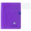 Image de Cahier - CLAIREFONTAINE - MIMESYS - 17 x 22 cm - 96 pages - 90g Séyès - Violet