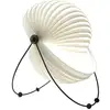 Image de Lampe de table design eclipse (h36) en acier noir et polypropylène blanc
