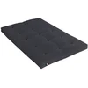 Image de Matelas Futon Coton + Fibres Gris Anthracite 140x190