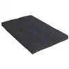 Image de Matelas futon coton et fibres recyclés fabriqué en france couleur gris anthracite 140 x 190 cm GRIS ANTHRACITE