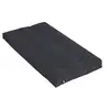 Image de Matelas futon coton et fibres recyclés, fabriqué en france couleur - gris anthracite, - 90 x 190 cm