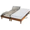 Image de Ensemble relaxation ressorts + sommier avec réglage fermeté au niveau lombaire 2x80x200 - fabrication france EABOMR5X4P2