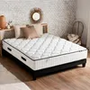 Image de CONFORT DESIGN Hotel Grand Confort Ensemble matelas & sommier 140 x 190 - Ep. 30cm - Ressorts - 7 zones - Fabriqué en France