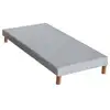 Image de Sommier Tapissier A Lattes Gris Chine 90x200