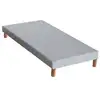 Image de Sommier Tapissier A Lattes Gris Chine 80x200