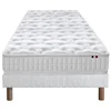 Image de Ensemble Matelas Ressorts 5 Zones Sommier Blanc 90x190