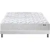 Image de Ensemble Matelas Ressorts 5 Zones Sommier Blanc 140x190
