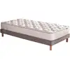 Image de Matelas Ressorts Fermes Biconiques Sommier 90x190 Sommier Gris