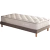 Image de Ensemble Matelas Cosmos Ressorts Sommier Gris Chiné 90x190
