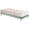 Image de Ensemble Matelas Ressorts Ensachés Sommier Tapissier Vert 90x190