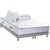 Image de Pack Matelas Ressort 7 Zones Memoire De Forme Sommier Couette Oreillers 2x90x200cm