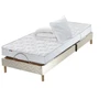 Image de Ensemble Relaxation 100% Latex 5 Zones 73kg/m3 + Couette + Oreillers + Sommier - Fabrication France 90 X 190 Cm