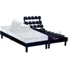 Image de Ensemble Relaxation 100% Latex 5 Zones 73kg/m3 + Couette + Oreillers + Sommier - Fabrication France - 2x90 X 200 Cm