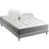 Image de Ensemble matelas et sommier 140x190 max - sommier et matelas 140 x 190 - matelas ressort - ensemble literie - ensemble lit matelas - fabrication française - idliterie