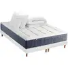 Image de Ensemble matelas et sommier 160x200 king style - sommier et matelas 160 x 200 - matelas hybride 160 x 200 - ensemble literie - ensemble lit matelas - fabrication française - idliterie
