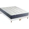 Image de Matelas Ressort 7 Zones Mémoire De Forme Sommier 2x80x200 Blanc